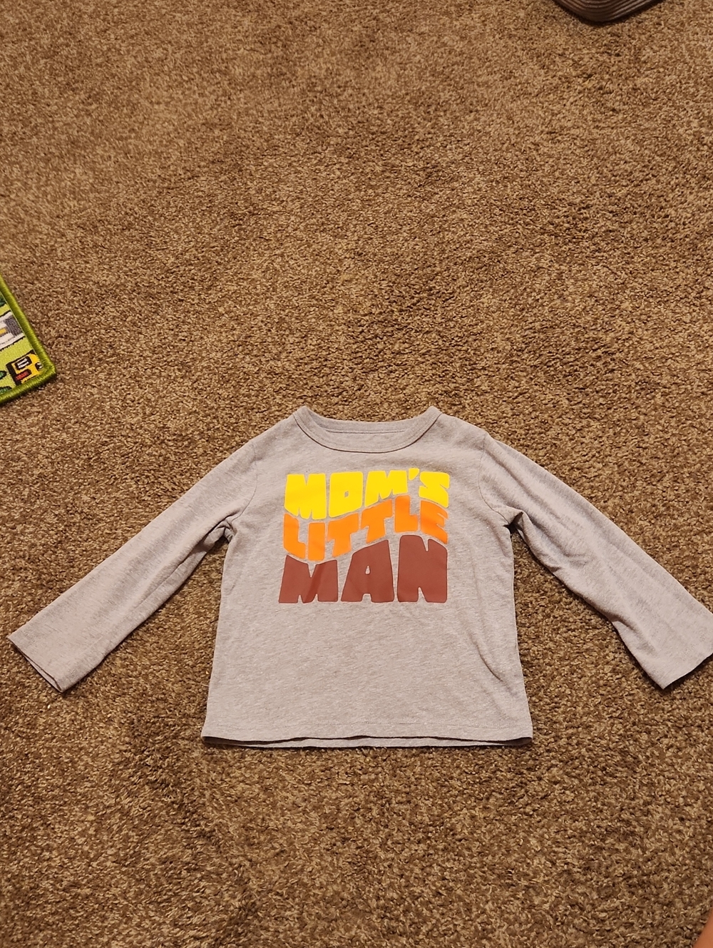 The Children's Place Gray Long-Sleeve 'Mom's Little Man' Graphic Tee